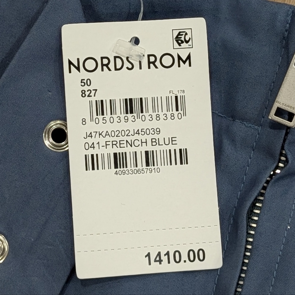 $1410 Mens JIL SANDER Belted Cargo Trouser Shorts French Blue 50 US 34 - Picture 7 of 7